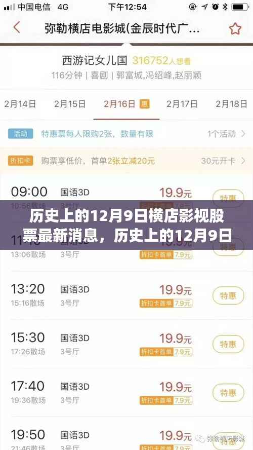 历史上的12月9日横店影视股票最新消息深度解析与解读