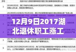 揭秘湖北退休职工涨工资内幕，最新消息揭晓，涨薪动态一览（2017年12月9日）