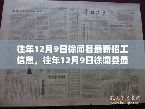 往年12月9日徐闻县招工信息概览,行业精英齐聚共创美好未来就业机遇