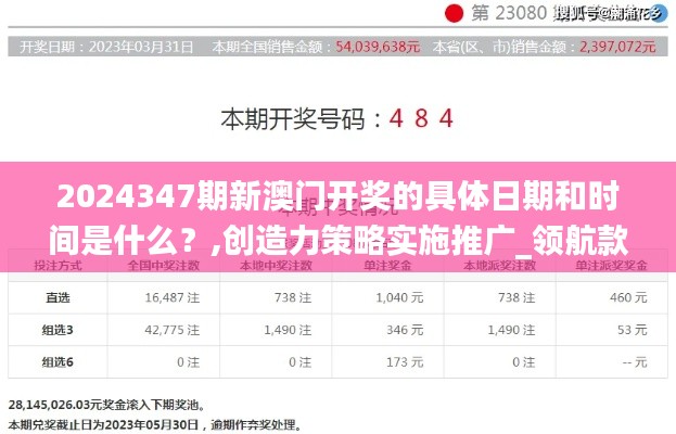 2024347期新澳门开奖的具体日期和时间是什么？,创造力策略实施推广_领航款5.518
