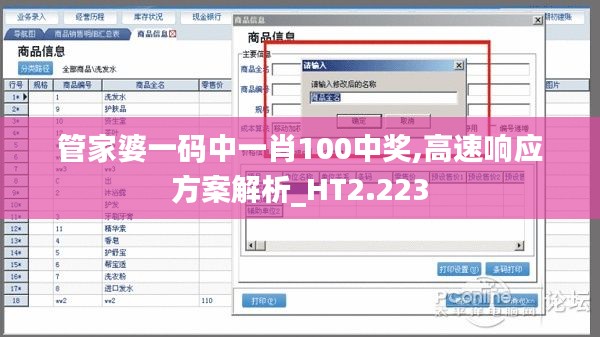 管家婆一码中一肖100中奖,高速响应方案解析_HT2.223
