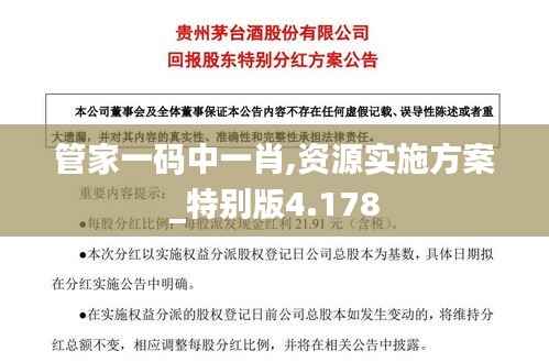 管家一码中一肖,资源实施方案_特别版4.178