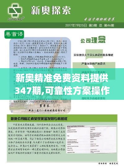 新奥精准免费资料提供347期,可靠性方案操作_定制版2.124