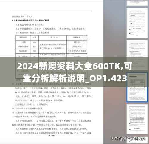 2024新澳资料大全600TK,可靠分析解析说明_OP1.423