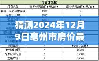 揭秘未来，亳州市房价走势预测与最新报价——聚焦2024年12月9日展望房价趋势分析