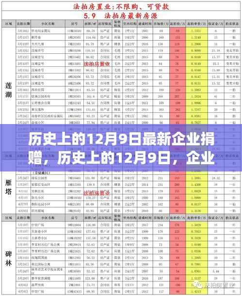 历史上的12月9日，企业捐赠的新篇章与未来展望，展现社会责任的力量时刻
