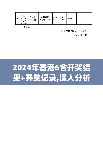 2024年香港6合开奖结果+开奖记录,深入分析数据应用_WP8.838