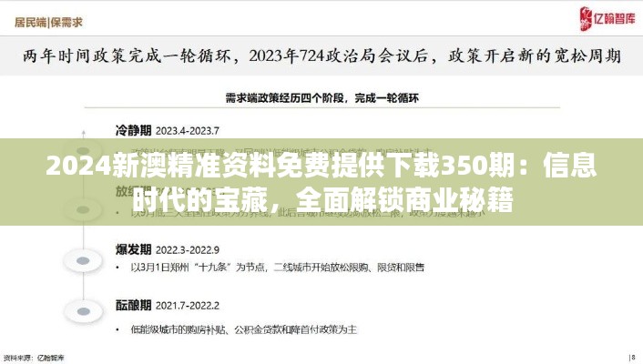 2024新澳精准资料免费提供下载350期：信息时代的宝藏，全面解锁商业秘籍