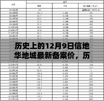 历史上的12月9日信地华地城备案价揭秘，最新数据报告及深度分析