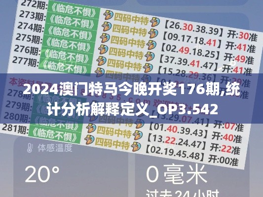 2024澳门特马今晚开奖176期,统计分析解释定义_OP3.542