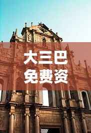 大三巴免费资料一肖：探索澳门历史遗迹的独特魅力