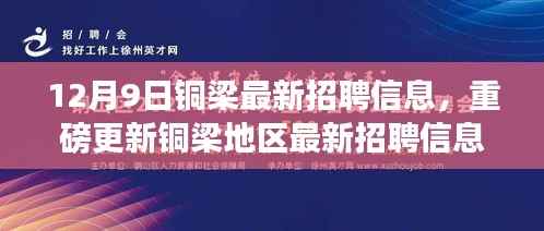 铜梁最新招聘信息汇总,探寻职业新机遇,12月9日重磅更新