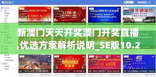 新澳门天天开奖澳门开奖直播,优选方案解析说明_SE版10.261