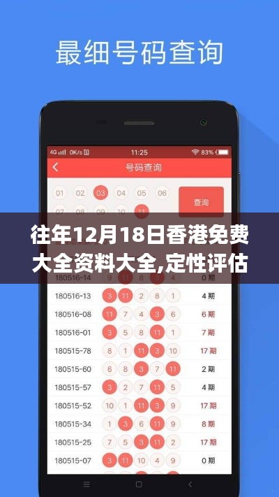 往年12月18日香港免费大全资料大全,定性评估说明_VIP4.435