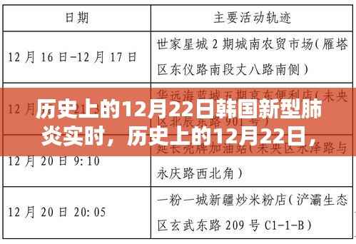 韩国新型肺炎实时状况分析,历史上的12月22日回顾与实时状况探讨