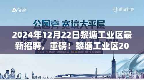 黎塘工业区重磅招聘启幕，探寻未来工业精英的机遇与未来（2024年）