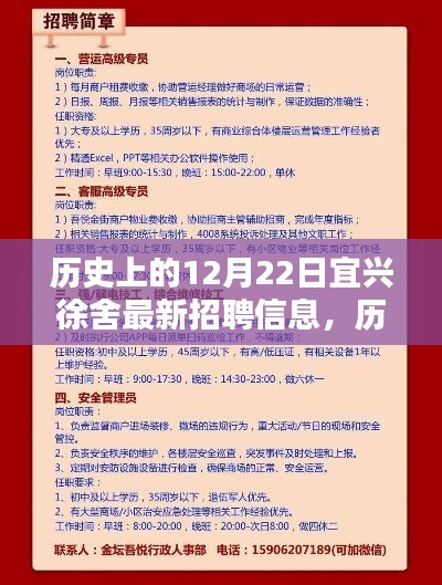 历史上的12月22日宜兴徐舍人才招聘盛况及最新招聘信息概览