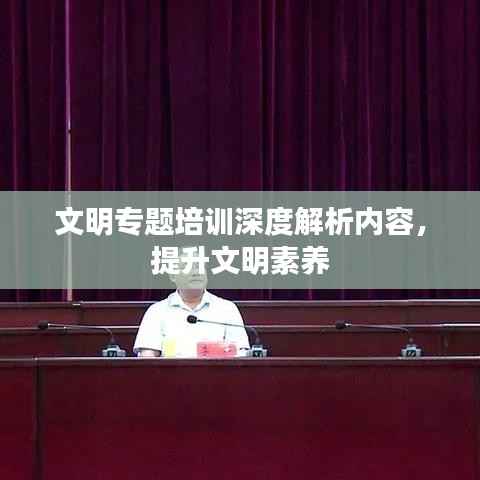文明专题培训深度解析内容,提升文明素养