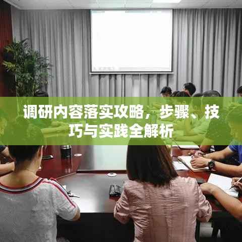调研内容落实攻略,步骤、技巧与实践全解析