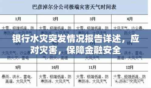 银行水灾突发情况报告详述,应对灾害,保障金融安全