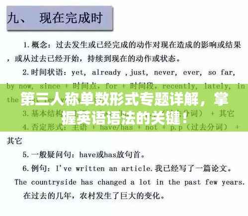 第三人称单数形式专题详解,掌握英语语法的关键!