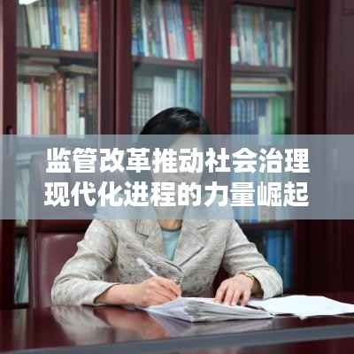 监管改革推动社会治理现代化进程的力量崛起