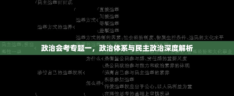 政治会考专题一,政治体系与民主政治深度解析