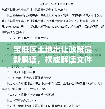 宝坻区土地出让政策最新解读，权威解读文件内容，不容错过！