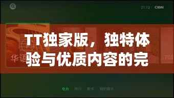 TT独家版，独特体验与优质内容的完美融合