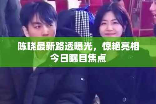 陈晓最新路透曝光，惊艳亮相今日瞩目焦点