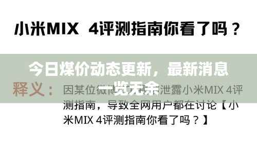 今日煤价动态更新，最新消息一览无余