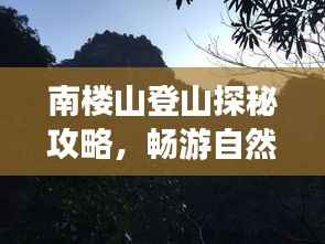 南楼山登山探秘攻略，畅游自然美景，尽享户外盛宴！