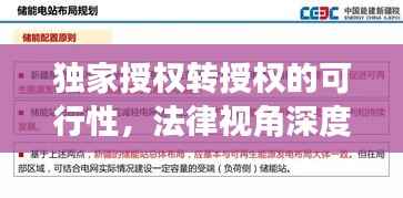 独家授权转授权的可行性，法律视角深度解读