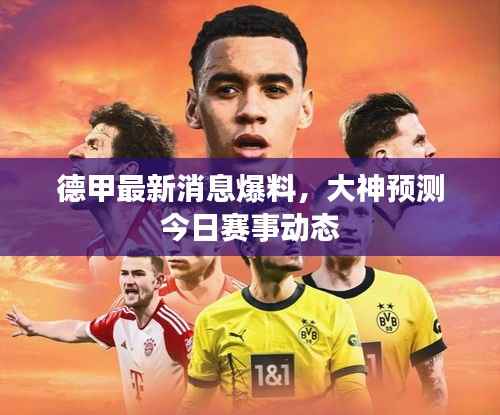 德甲最新消息爆料，大神预测今日赛事动态