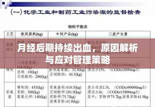 月经后期持续出血，原因解析与应对管理策略