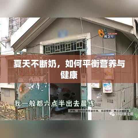 夏天不断奶，如何平衡营养与健康