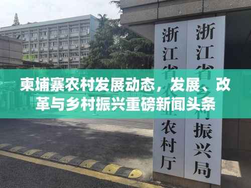 柬埔寨农村发展动态，发展、改革与乡村振兴重磅新闻头条