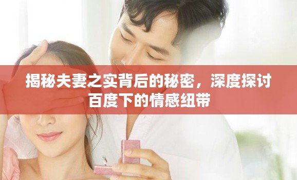 揭秘夫妻之实背后的秘密，深度探讨百度下的情感纽带