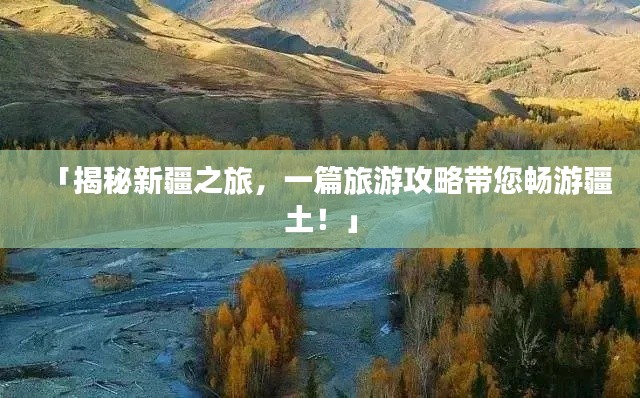 「揭秘新疆之旅，一篇旅游攻略带您畅游疆土！」