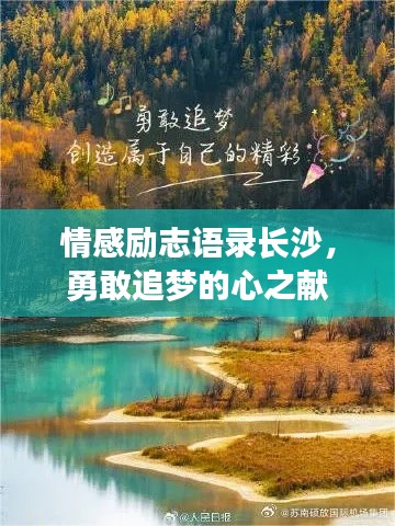 情感励志语录长沙，勇敢追梦的心之献
