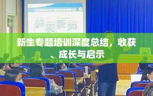 新生专题培训深度总结，收获、成长与启示
