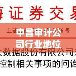 中昌审计公司行业地位与影响力解析，揭秘其在行业内的排名与影响力