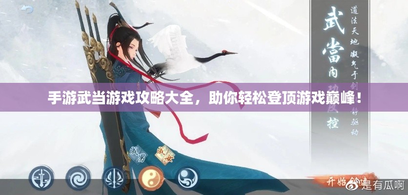 手游武当游戏攻略大全，助你轻松登顶游戏巅峰！