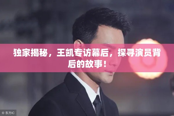 独家揭秘，王凯专访幕后，探寻演员背后的故事！