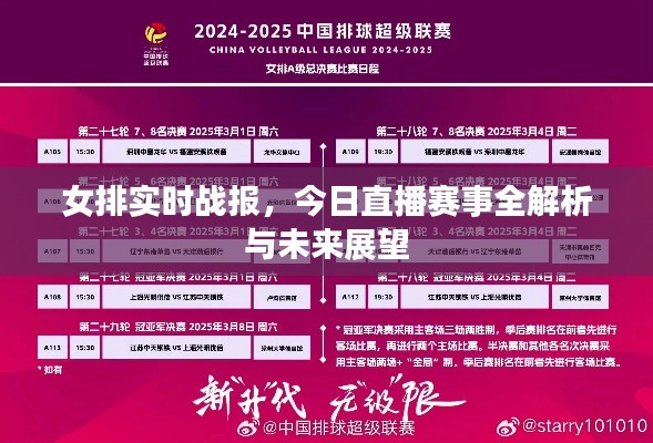 女排实时战报，今日直播赛事全解析与未来展望