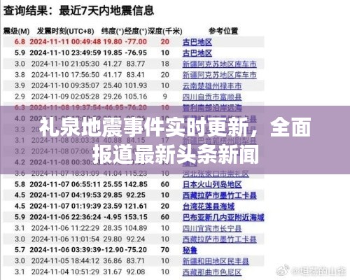 礼泉地震事件实时更新,全面报道最新头条新闻