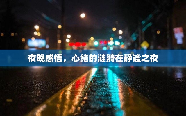 夜晚感悟，心绪的涟漪在静谧之夜
