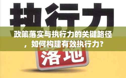 政策落实与执行力的关键路径，如何构建有效执行力？